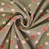 Katoen tricot – Taupe Vintage Floral Dot