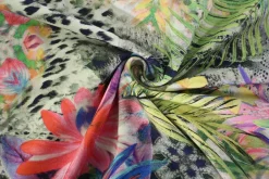 Katoen tricot – Tropical Leopard
