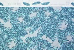 Katoen tricot – Turquoise Palm Breeze