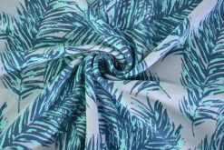 Katoen tricot – Turquoise Palm Breeze