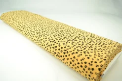 Katoen tricot – Wow – Dieren afdrukken okergeel