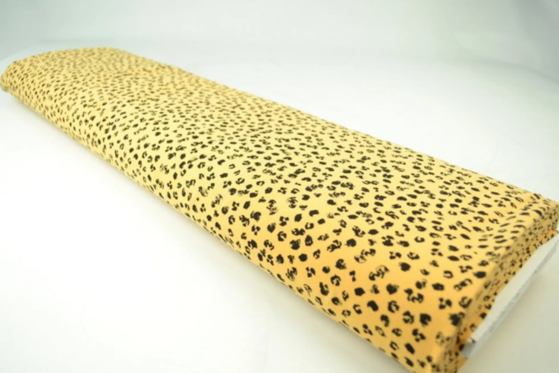Katoen tricot – Wow – Dieren afdrukken okergeel