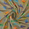 Katoen tricot – Wow – Dino’s taupe
