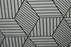 Katoen tricot – Wow – Grafisch zilvergrijs