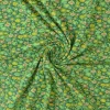 Katoen tricot – Wow – Kleine bloemetjes donkergroen