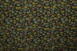 Katoen tricot – Wow – Kleine bloemetjes zwart
