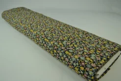 Katoen tricot – Wow – Kleine bloemetjes zwart