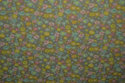 Katoen tricot – Wow – Kleine bloemetjes taupe