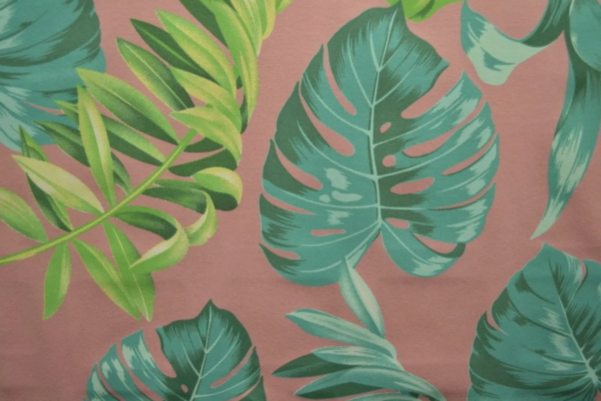Katoen tricot – Wow – Palmbladeren oudroze