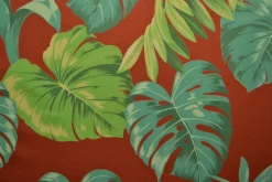 Katoen tricot – Wow – Palmbladeren koper