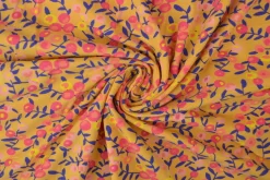 Katoen tricot – Wow – Perzik okergeel