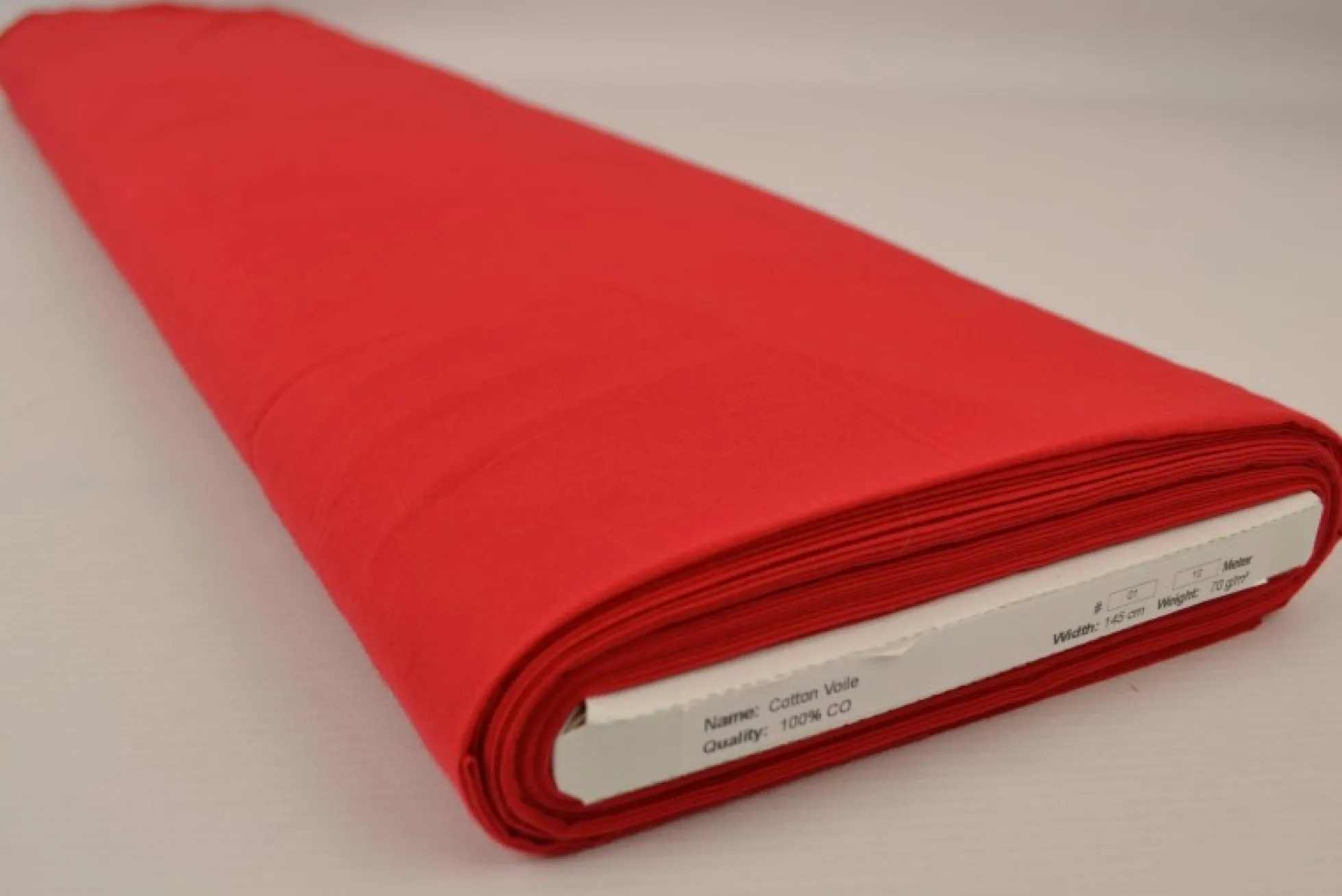 Katoen voile – Rood