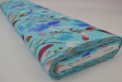 Linnen – Art bloom aqua