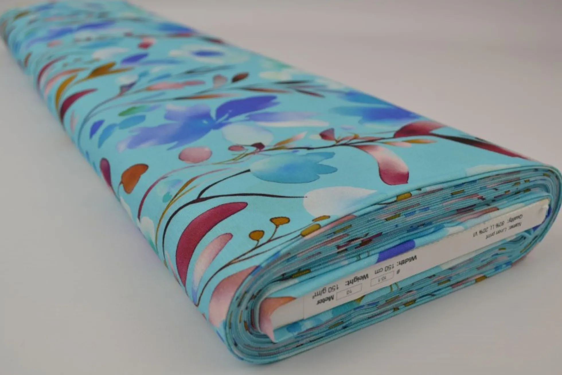 Linnen – Art bloom aqua