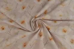 Linnen – Dreamy flowers beige