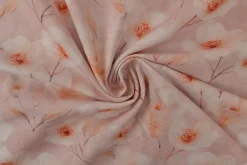 Linnen – Dreamy flowers copper