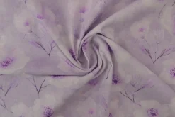 Linnen – Dreamy flowers lilac