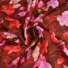 Linnen – Elegant flowers red