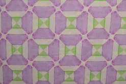 Linnen – Geo mosaic lilac