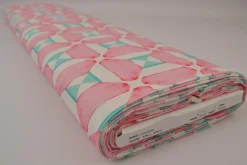 Linnen – Geo mosaic pink