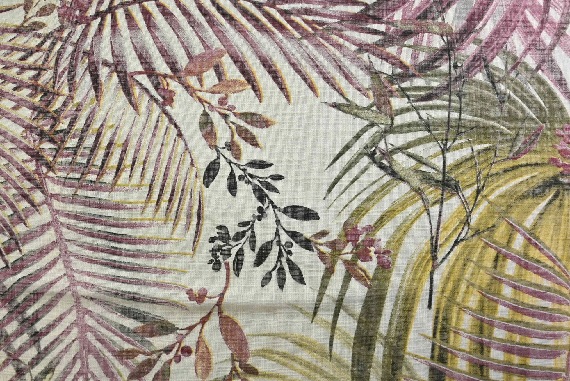 Linnen / katoen – Tropical leaves
