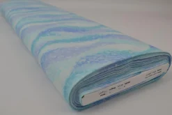 Linnen – Marble waves blue