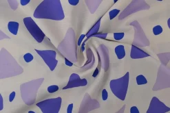 Linnen – Modern shapes blue