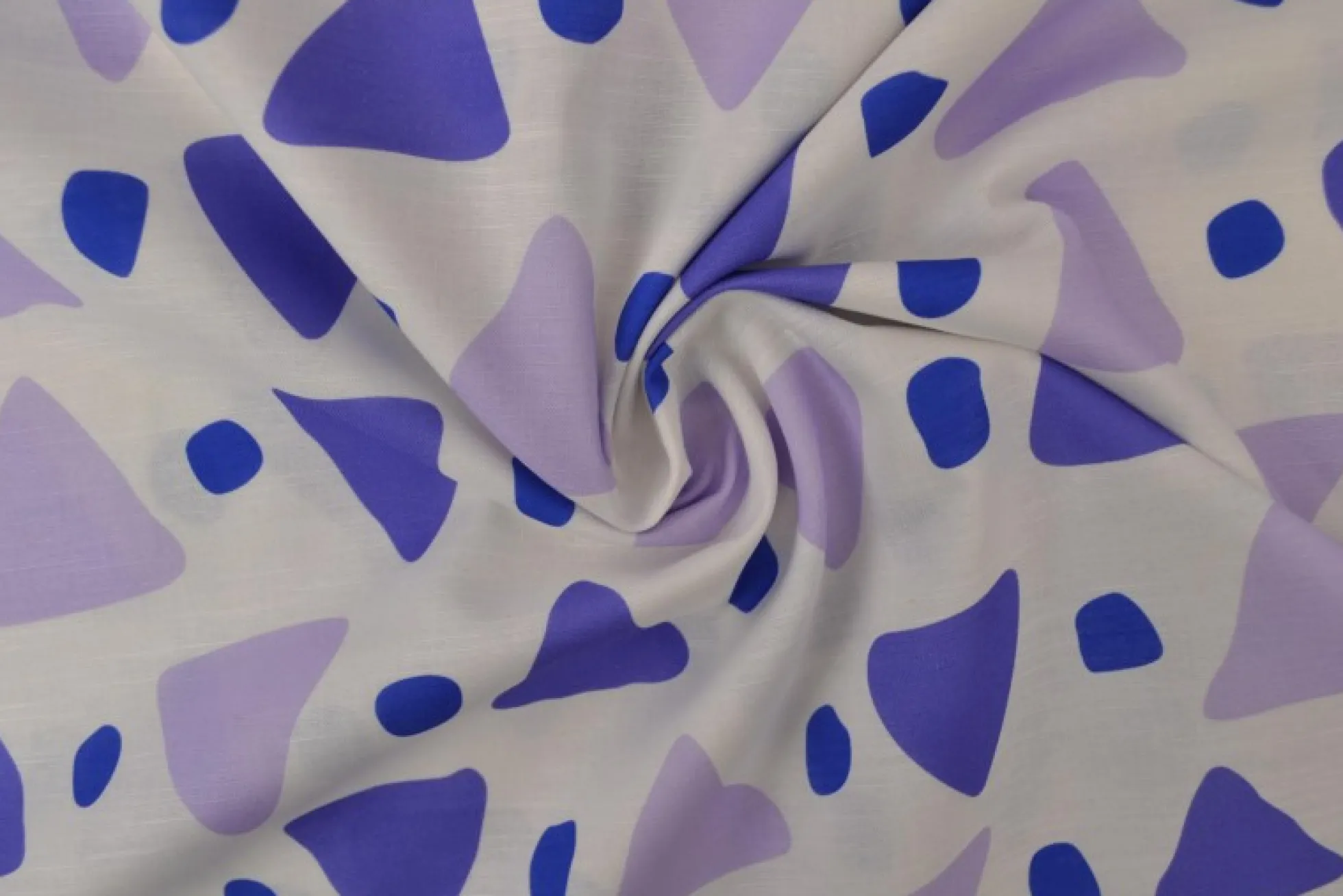 Linnen – Modern shapes blue