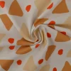 Linnen – Modern shapes orange