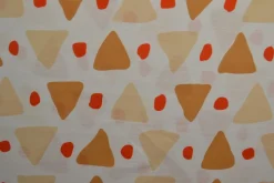 Linnen – Modern shapes orange