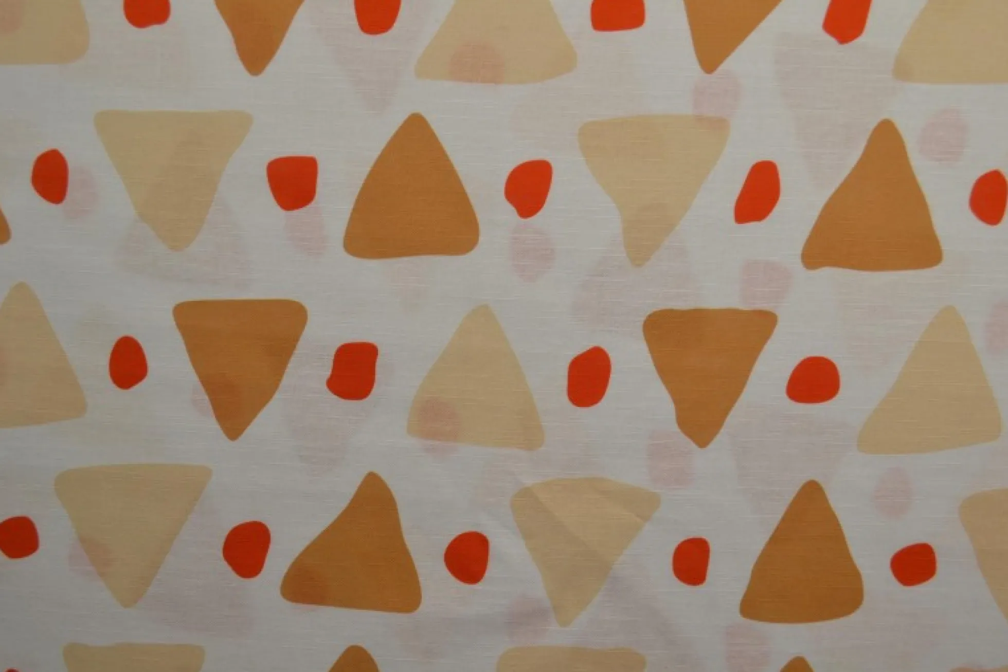 Linnen – Modern shapes orange