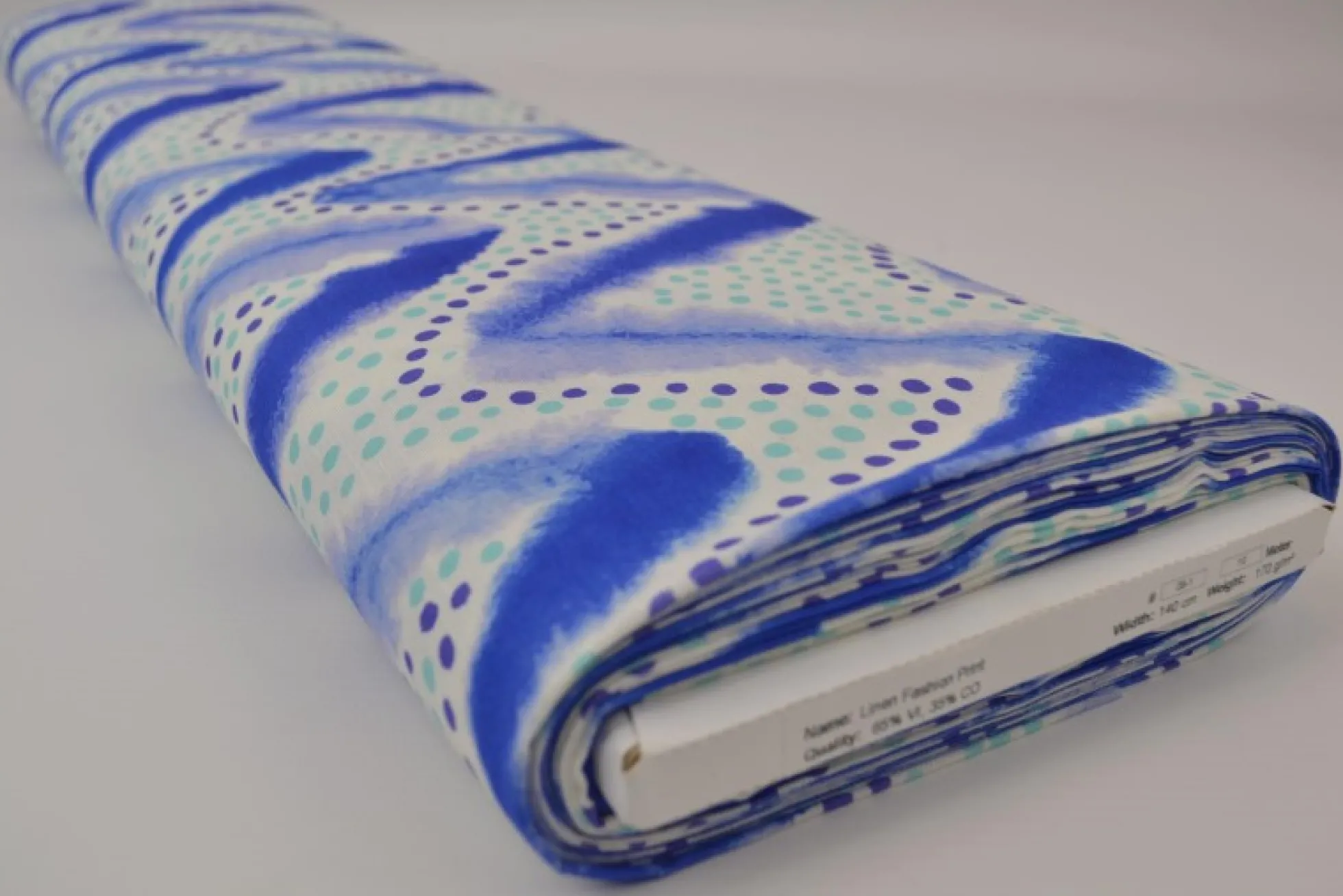 Linnen – Playful waves blue