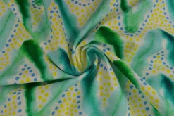 Linnen – Playful waves green