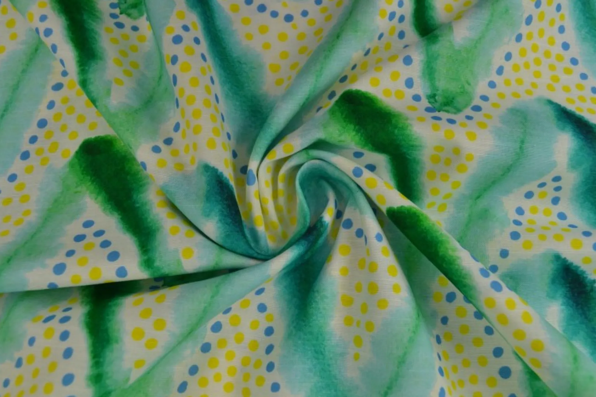 Linnen – Playful waves green