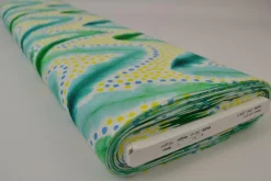 Linnen – Playful waves green
