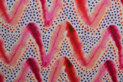Linnen – Playful waves red