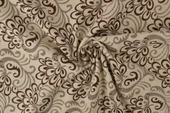 Linnen polyester – Baroque donkerbruin
