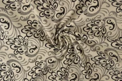 Linnen polyester – Baroque zwart