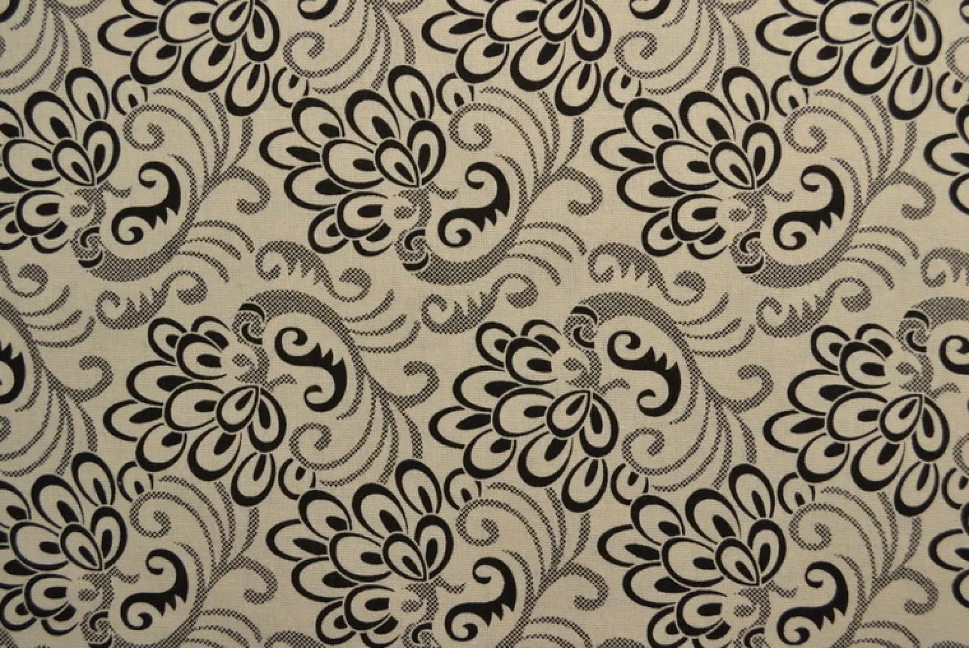 Linnen polyester – Baroque zwart