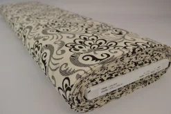 Linnen polyester – Baroque zwart