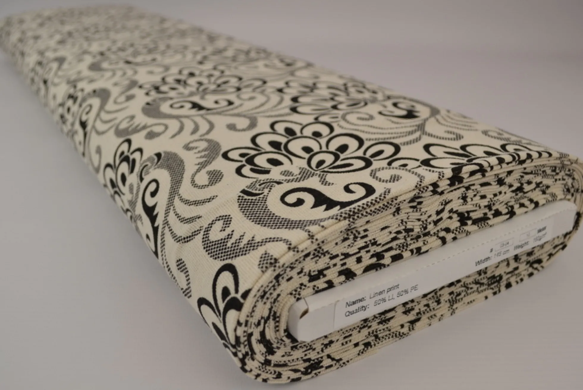Linnen polyester – Baroque zwart