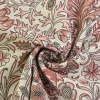 Linnen / viscose – Vintage botanics coral