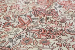 Linnen / viscose – Vintage botanics coral