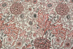 Linnen / viscose – Vintage botanics coral