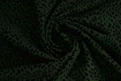 Lycra – Black spots on dark green