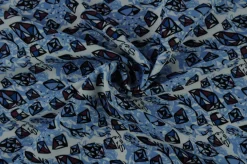 Lycra – Blue diamonds