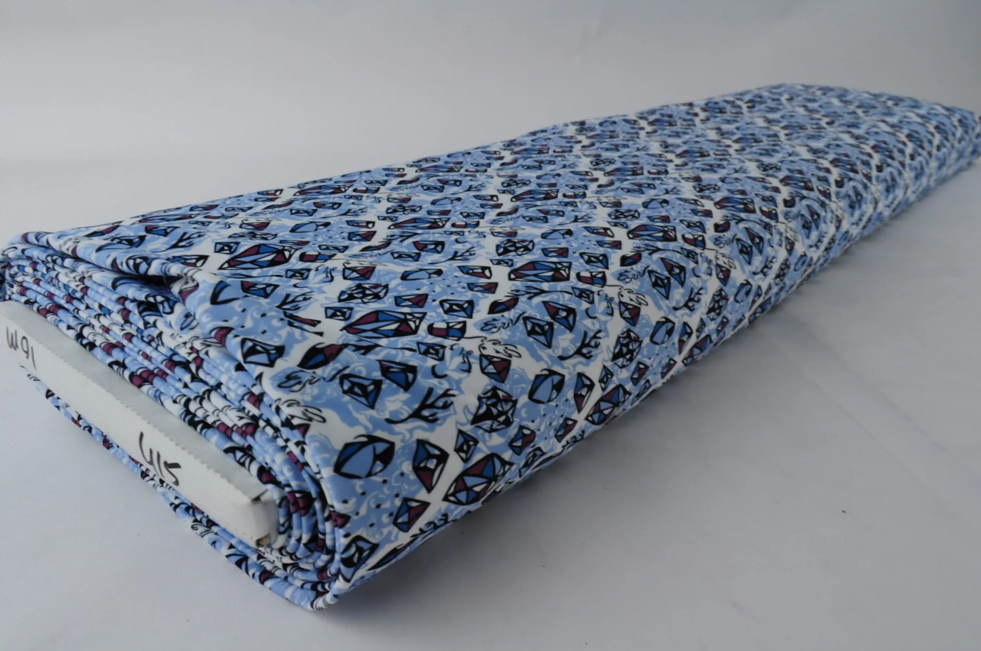 Lycra – Blue diamonds