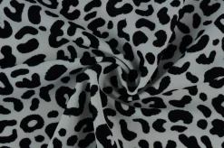 Lycra – Classic leopard black & offwhite