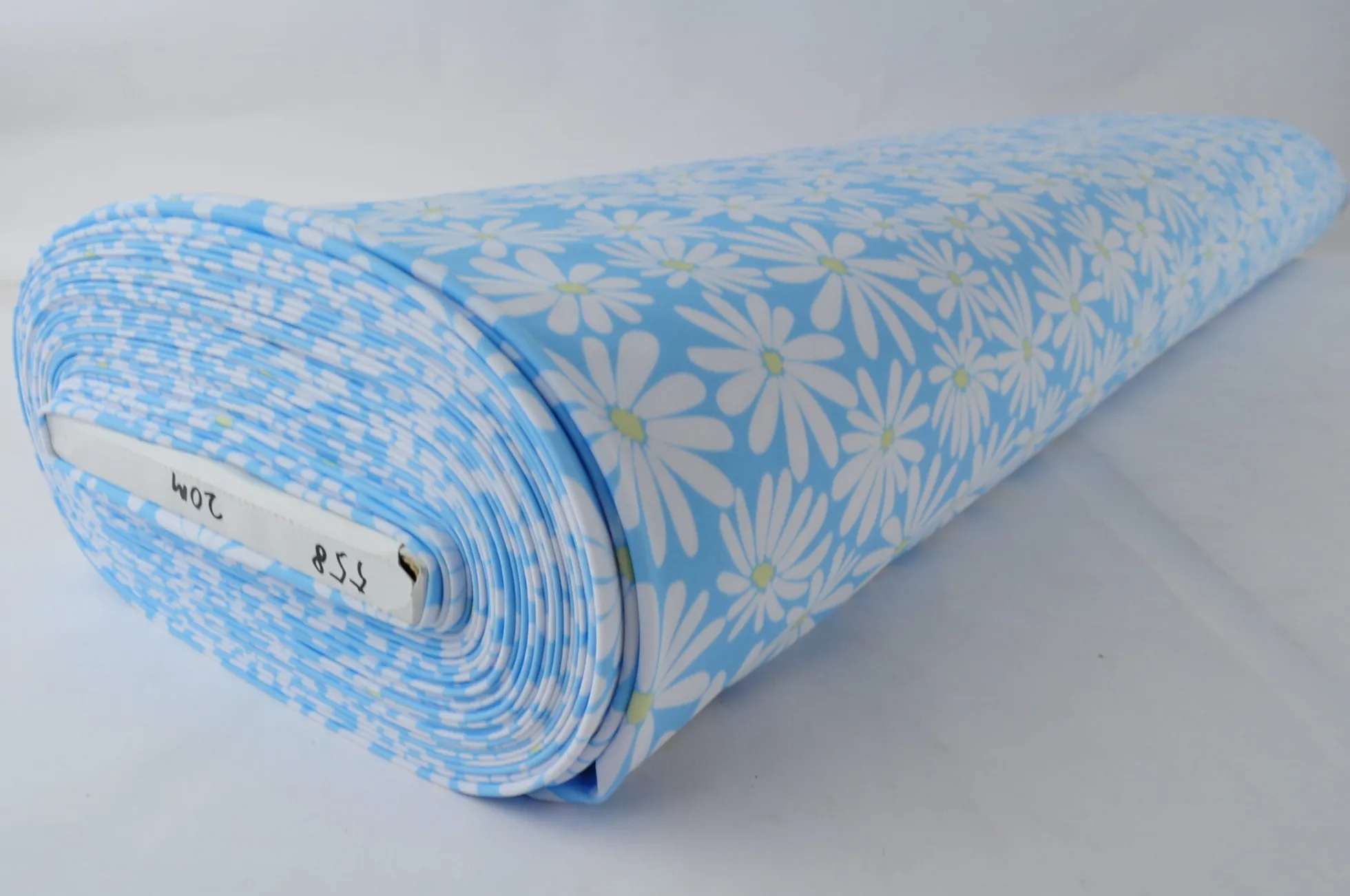 Lycra – Daisy delight aqua