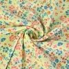 Lycra – Flowers on bright yellow